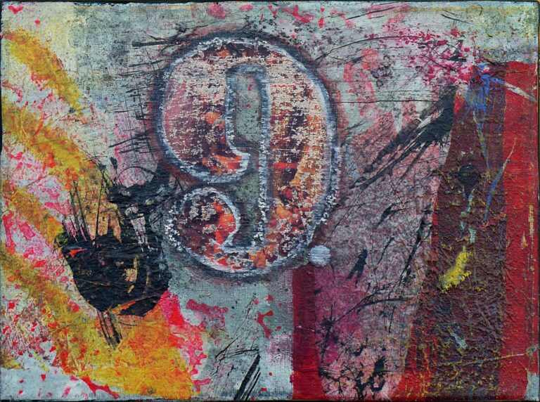 9 - mixed media collage af Baryhl Art