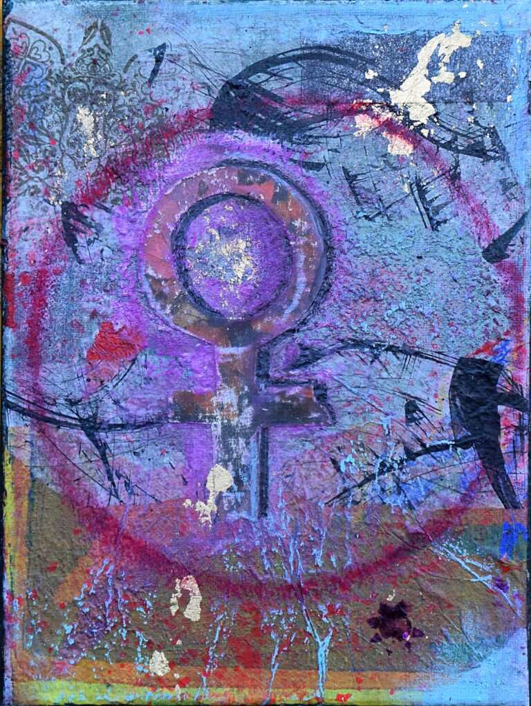 Venus – mixed media collage af Baryhl Art